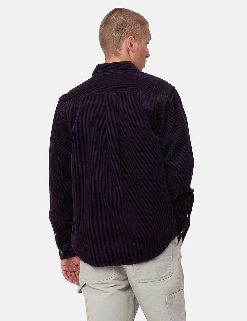 Carhartt-WIP Madison Cord Shirt - Dark Iris/Wax