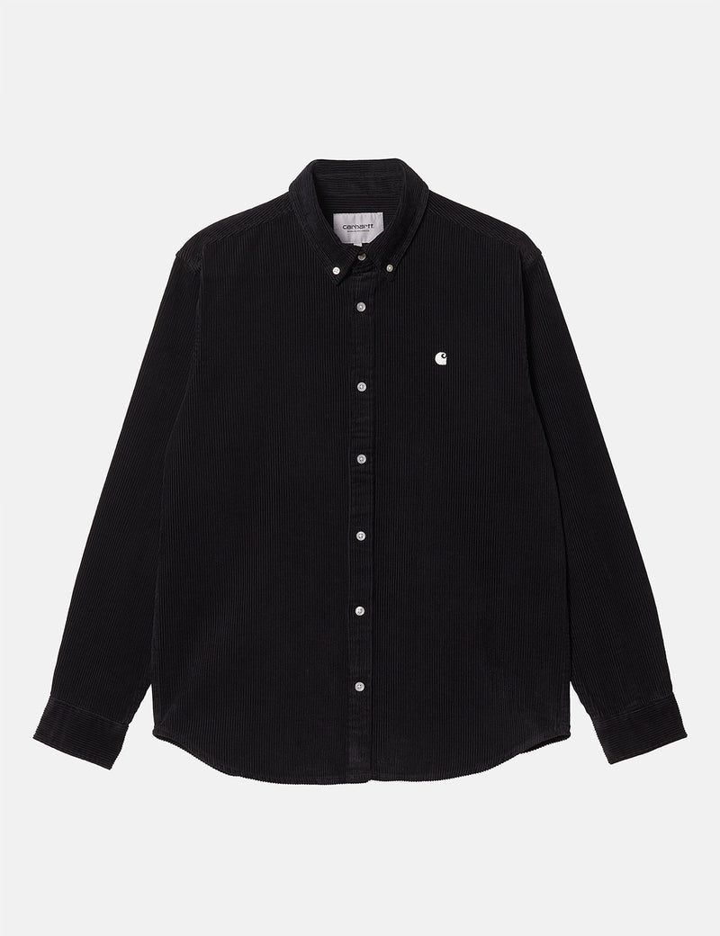 Carhartt-WIP Madison Cord Shirt - Black/Wax