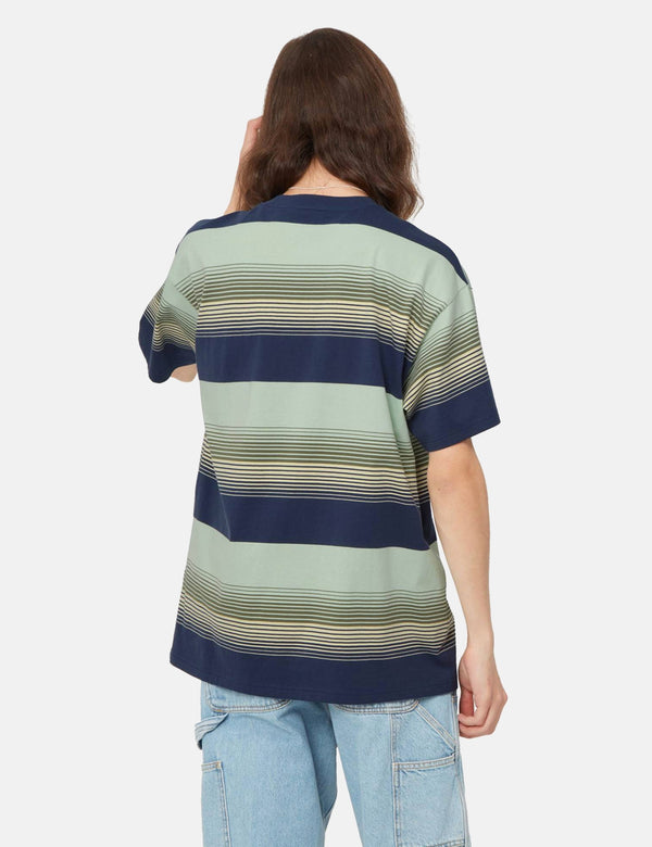 Carhartt-WIP Hanmore T-Shirt - Hanmore Stripe/Blue