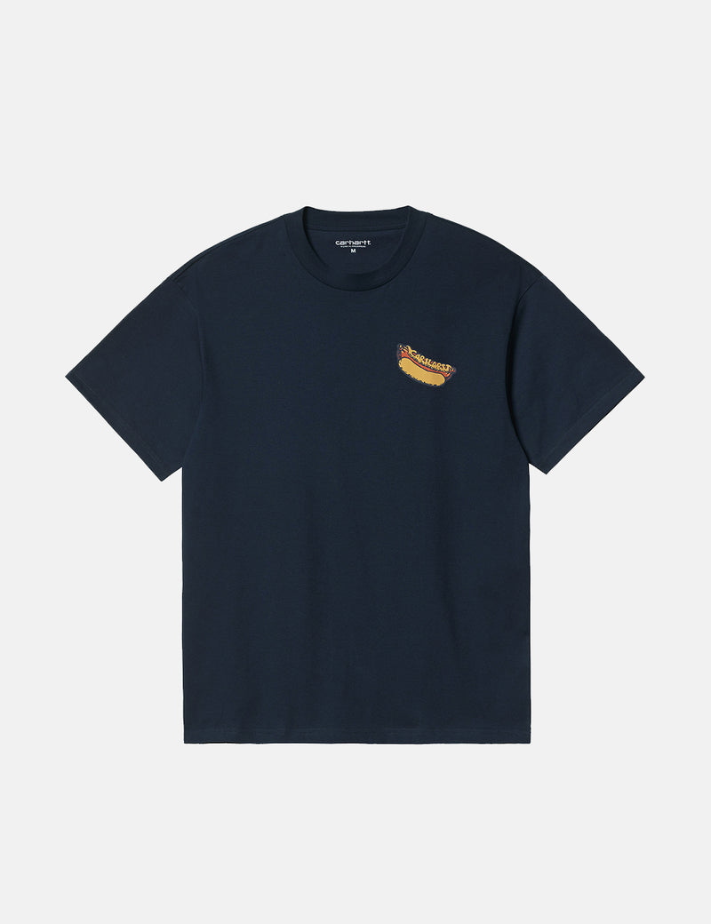 Carhartt-WIP Flavor T-Shirt - Mizar Navy Blue