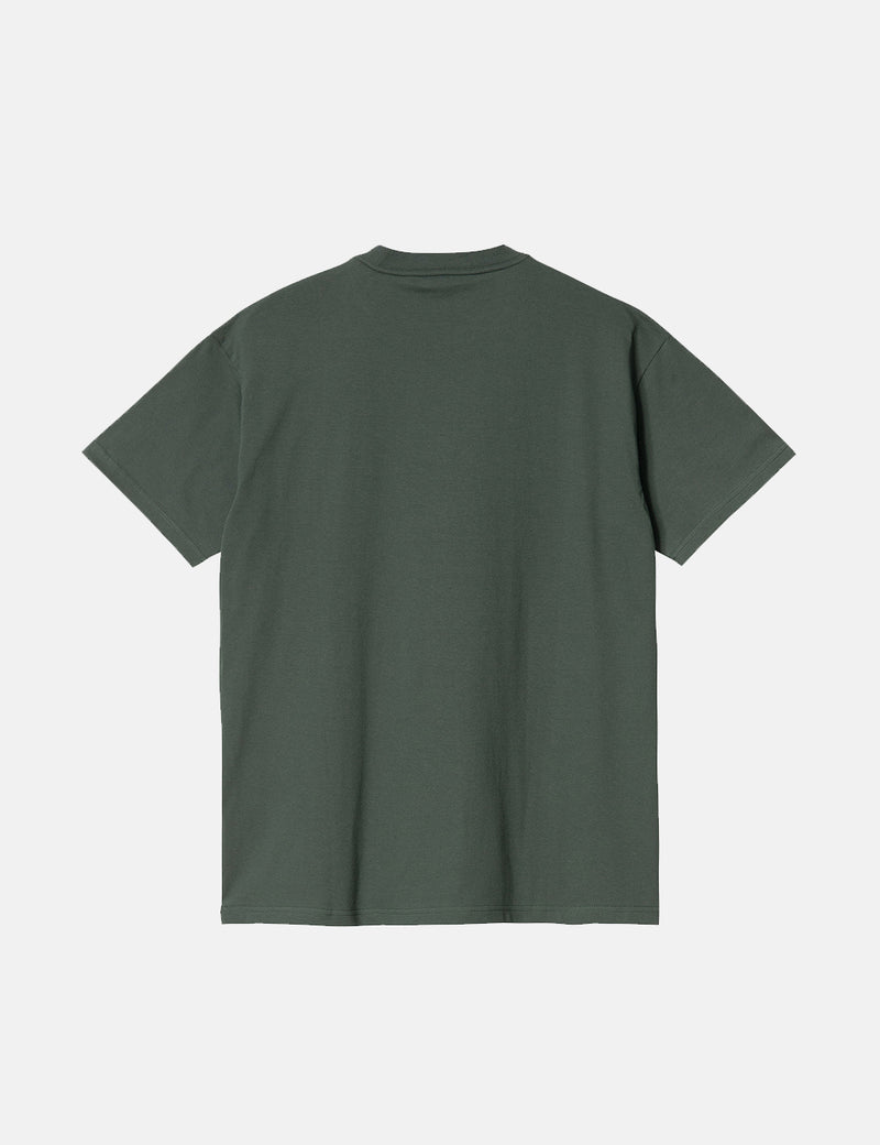 Carhartt-WIP Worm Logo Pocket T-Shirt - Hemlock Green