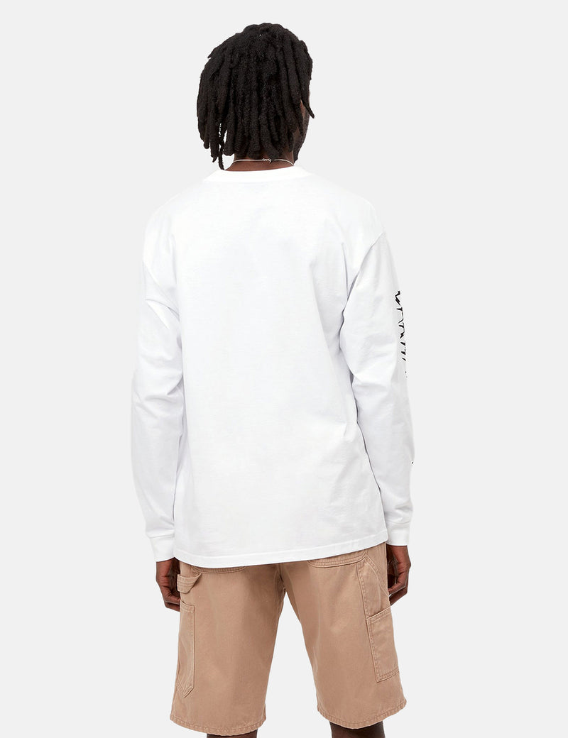 Carhartt-WIP Static Magic Long Sleeve T-Shirt - White