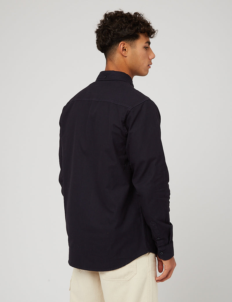 Carhartt-WIP Bolton Oxford Shirt (6.8 oz) - Dark Navy Blue