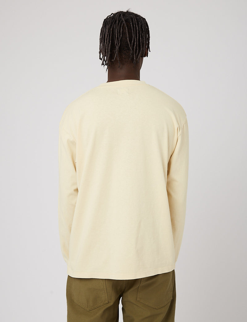 Edwin Hanadorobo IV Natural Long Sleeve T-Shirt - Aleppo Oak