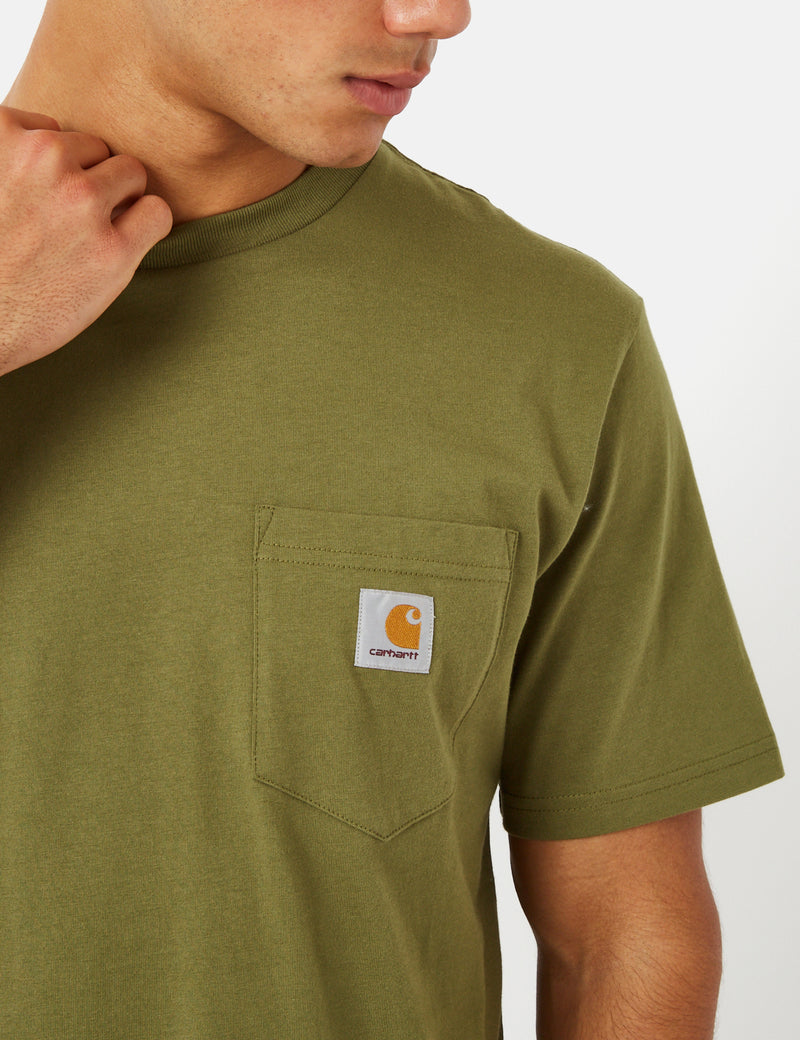 Carhartt WIP pocket t-shirt in green