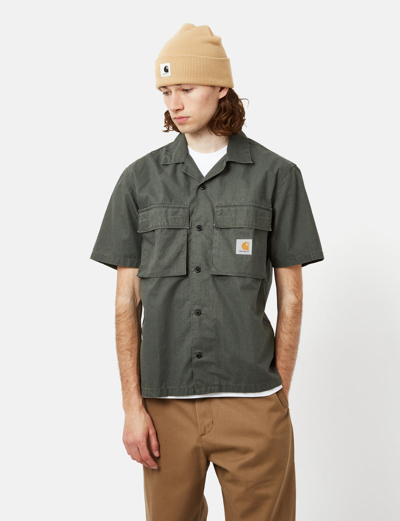 Carhartt-WIP Wynton Shirt (Ripstop) - Jura Green/Yucca Green