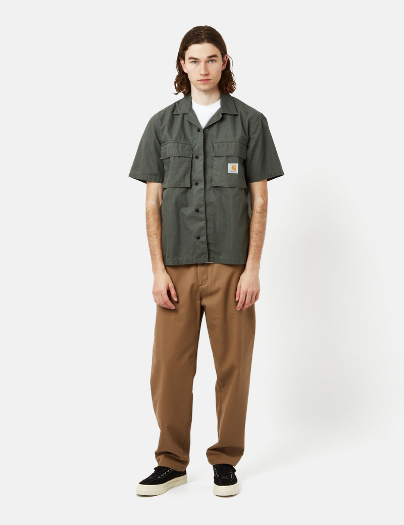 Carhartt-WIP Wynton Shirt (Ripstop) - Jura Green/Yucca Green