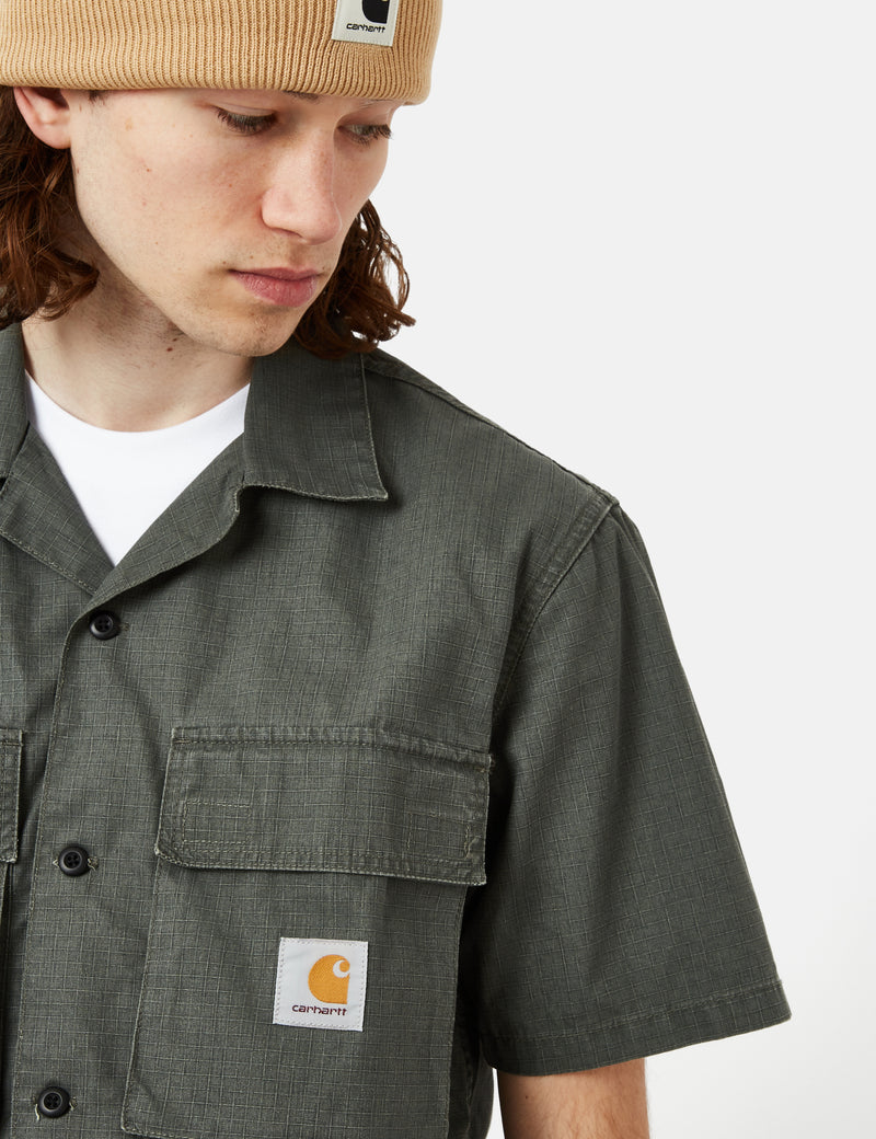 Carhartt-WIP Wynton Shirt (Ripstop) - Jura Green/Yucca Green