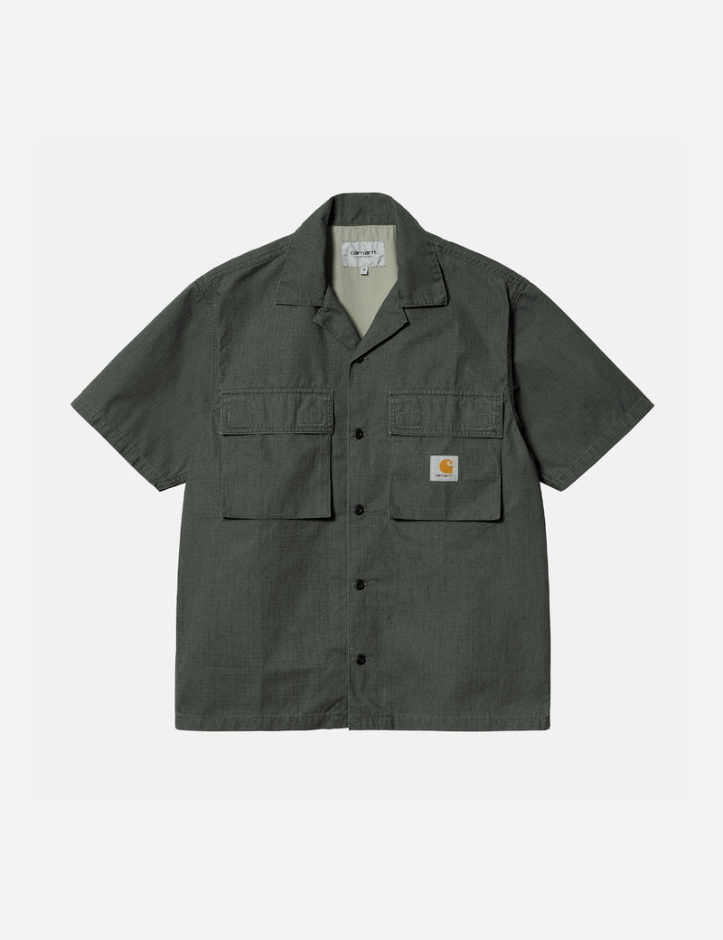 Carhartt-WIP Wynton Shirt (Ripstop) - Jura Green/Yucca Green