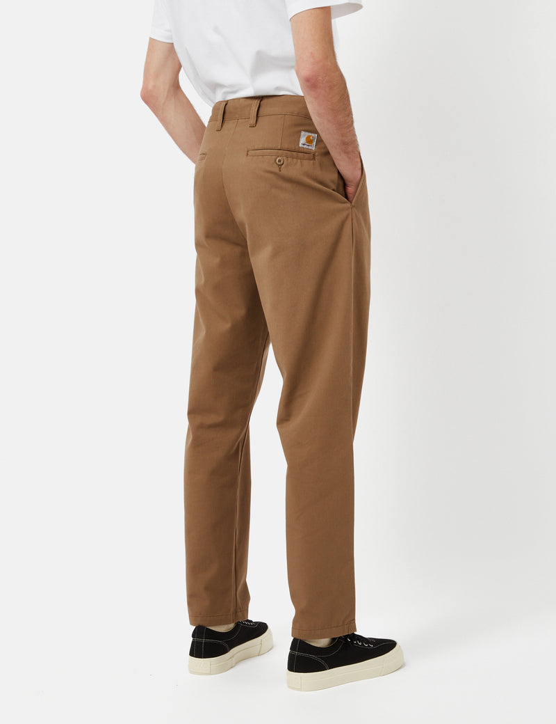 Carhartt-WIP Calder Pant (Relaxed, Tapered) - Buffalo Brown Rinsed