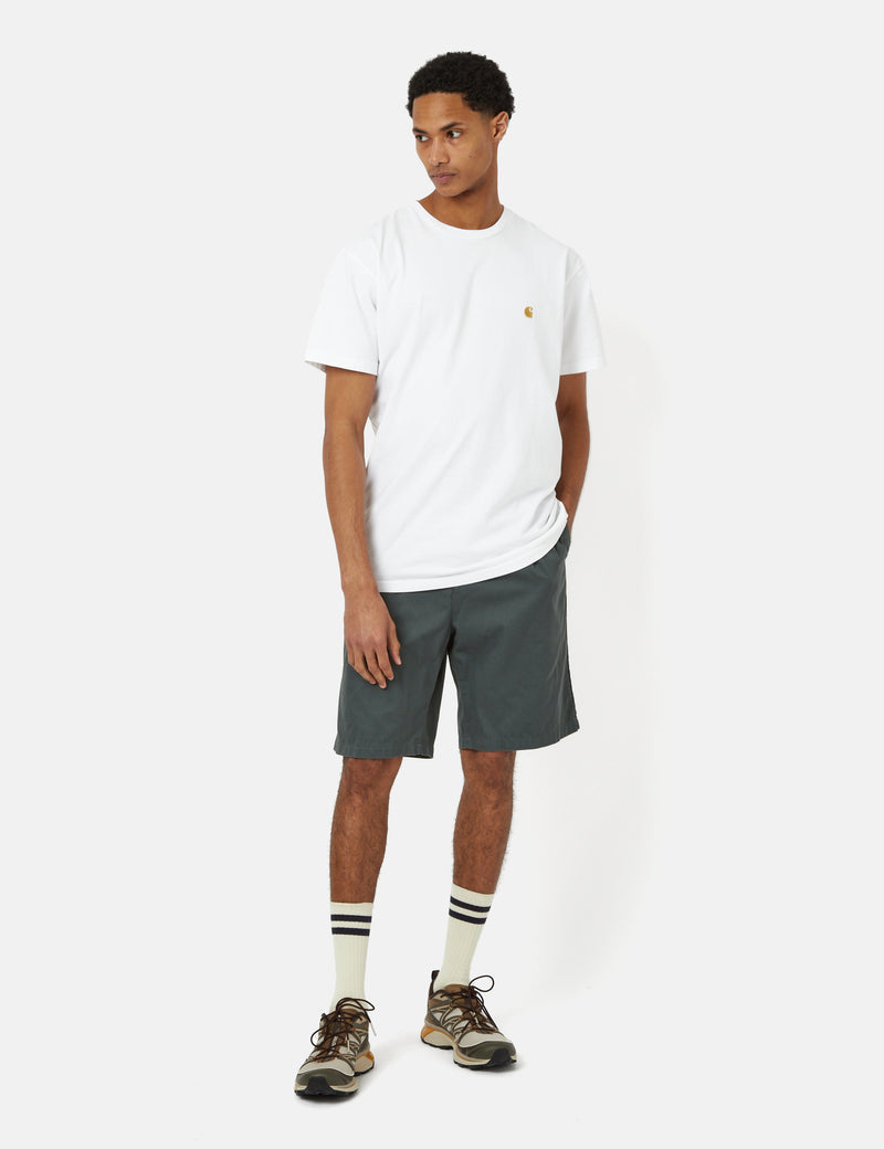 Carhartt-WIP Salford Shorts (Relaxed, Pleat) - Hemlock Green