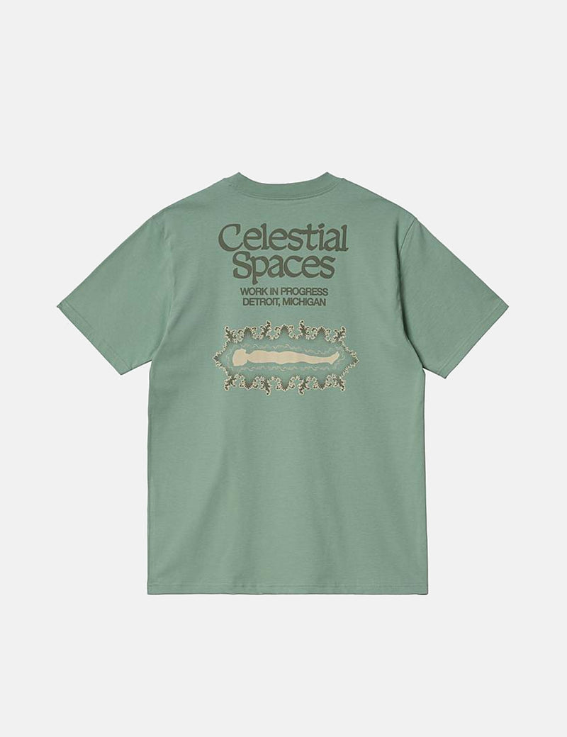 Carhartt-WIP Spaces T-Shirt - Misty Sage Green