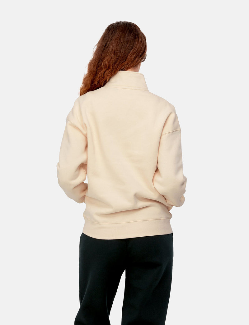 Carhartt-WIP Womens Ontario Highneck Sweatshirt - Calico Beige/Black