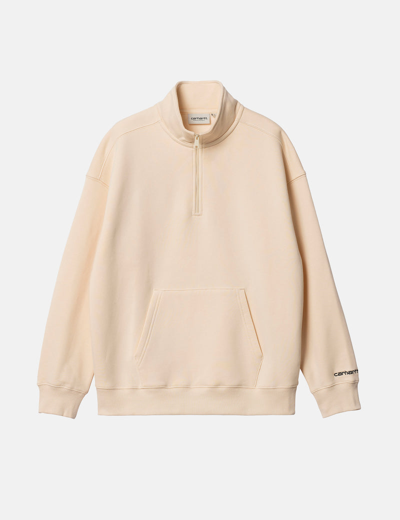 Carhartt-WIP Womens Ontario Highneck Sweatshirt - Calico Beige/Black