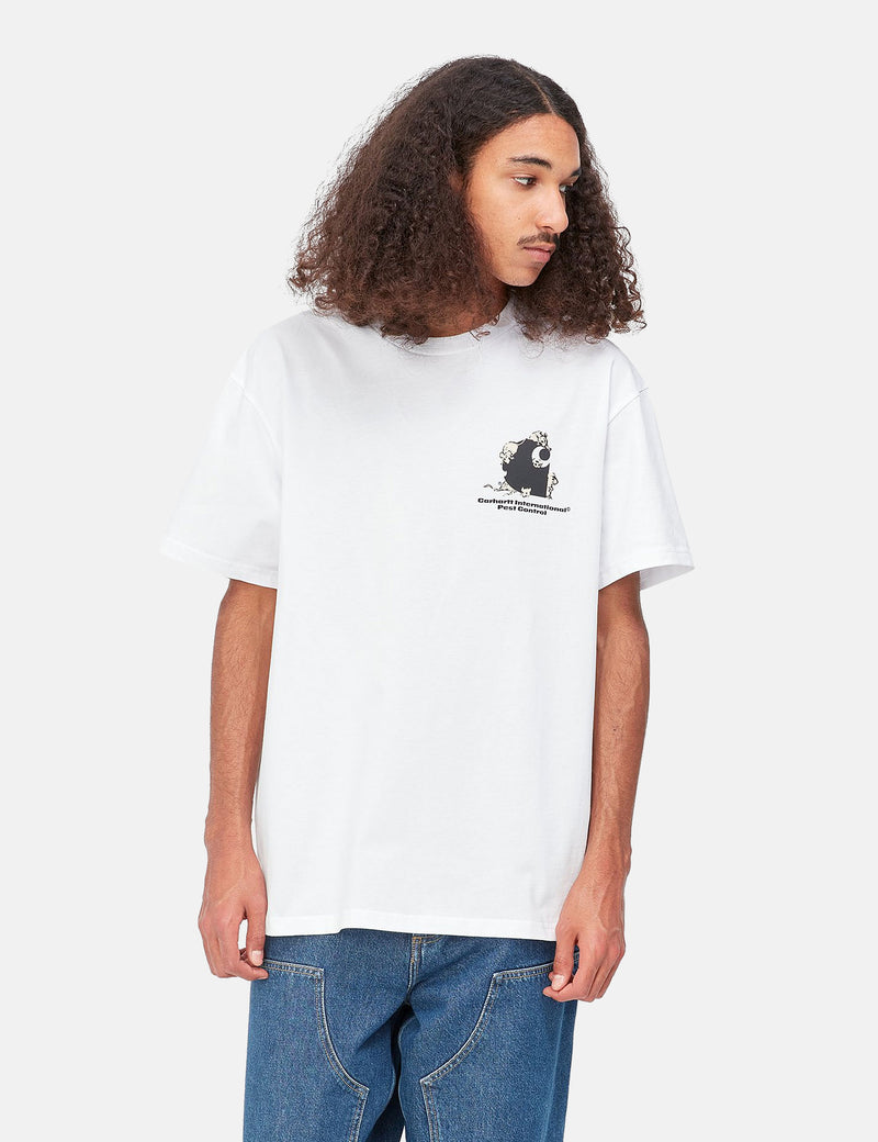 Carhartt-WIP Pest Control T-Shirt (Organic) - White