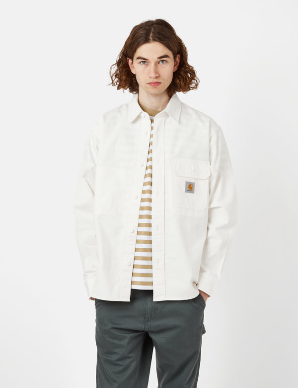 Carhartt-WIP Reno Shirt Jacket (Garment Dyed) - Off-White