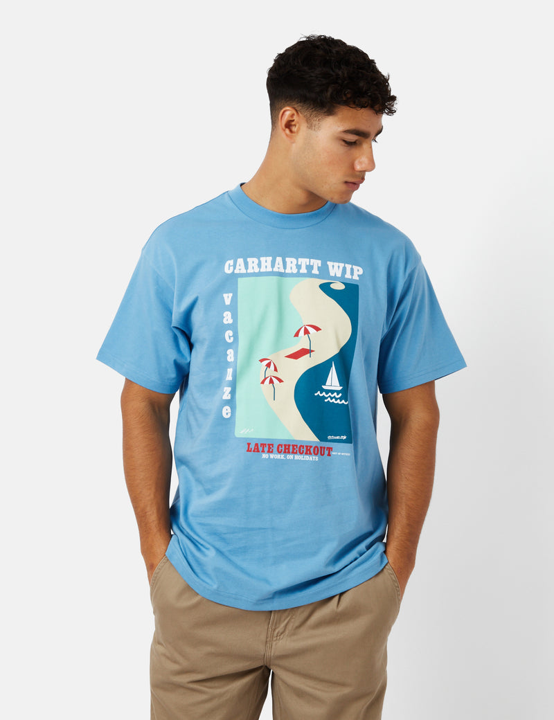 Carhartt-WIP Vacanze T-Shirt (Organic) - Piscine Blue