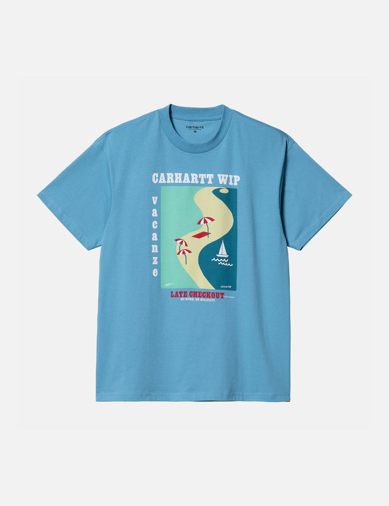 Carhartt-WIP Vacanze T-Shirt (Organic) - Piscine Blue