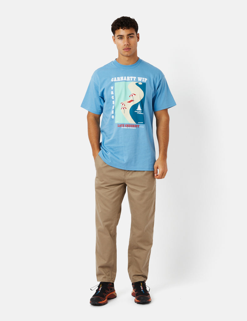 Carhartt-WIP Vacanze T-Shirt (Organic) - Piscine Blue