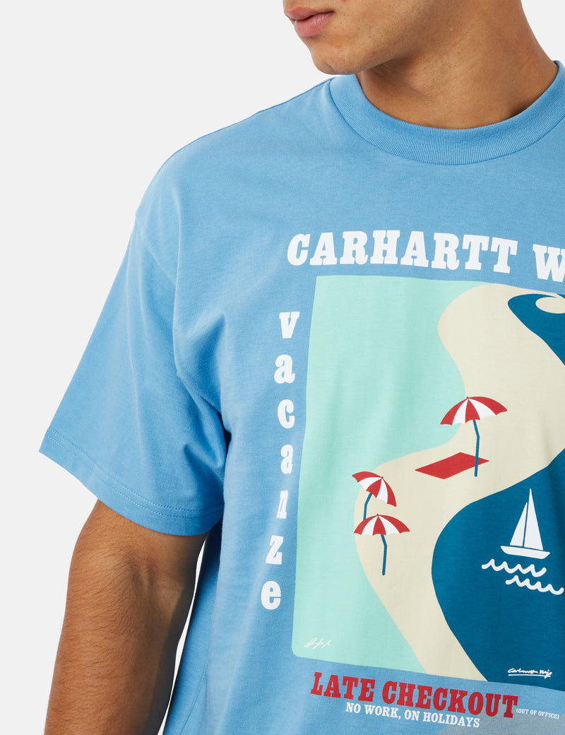 Carhartt-WIP Vacanze T-Shirt (Organic) - Piscine Blue