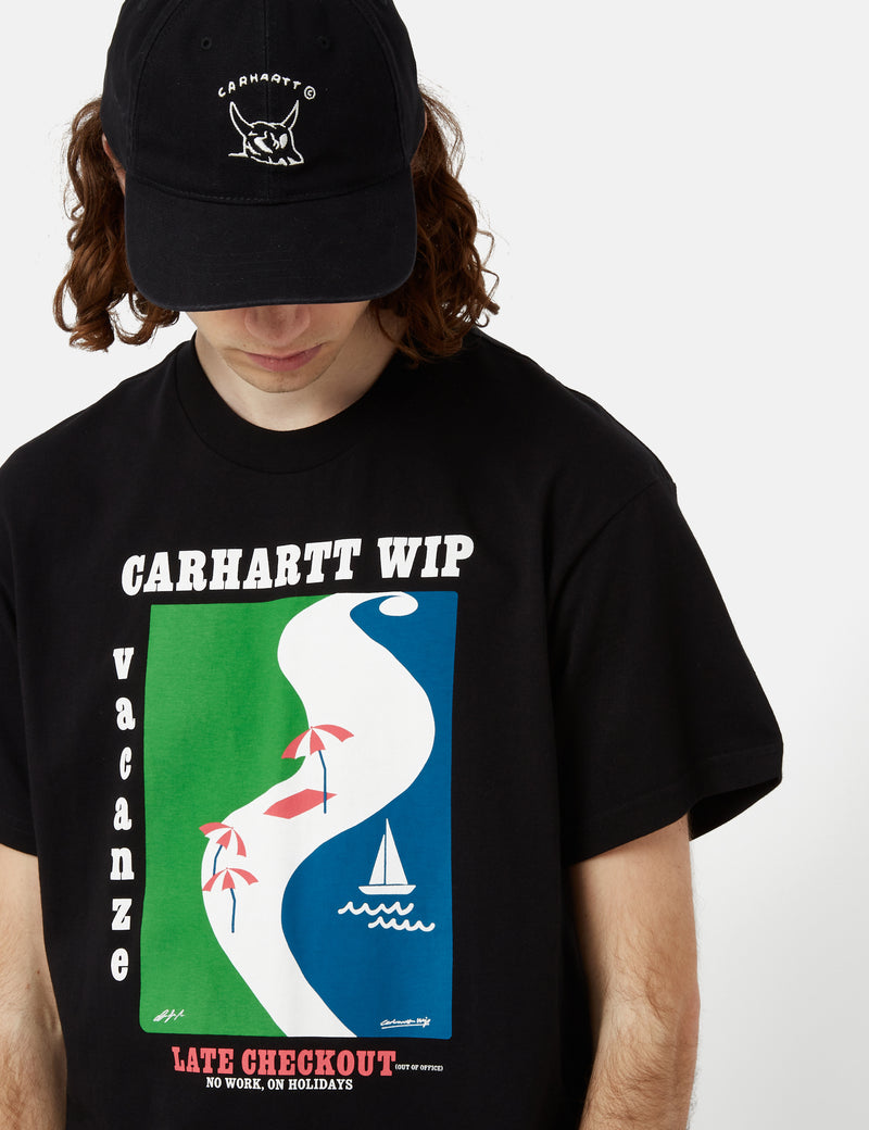 Carhartt-WIP Vacanze T-Shirt (Organic) - Black