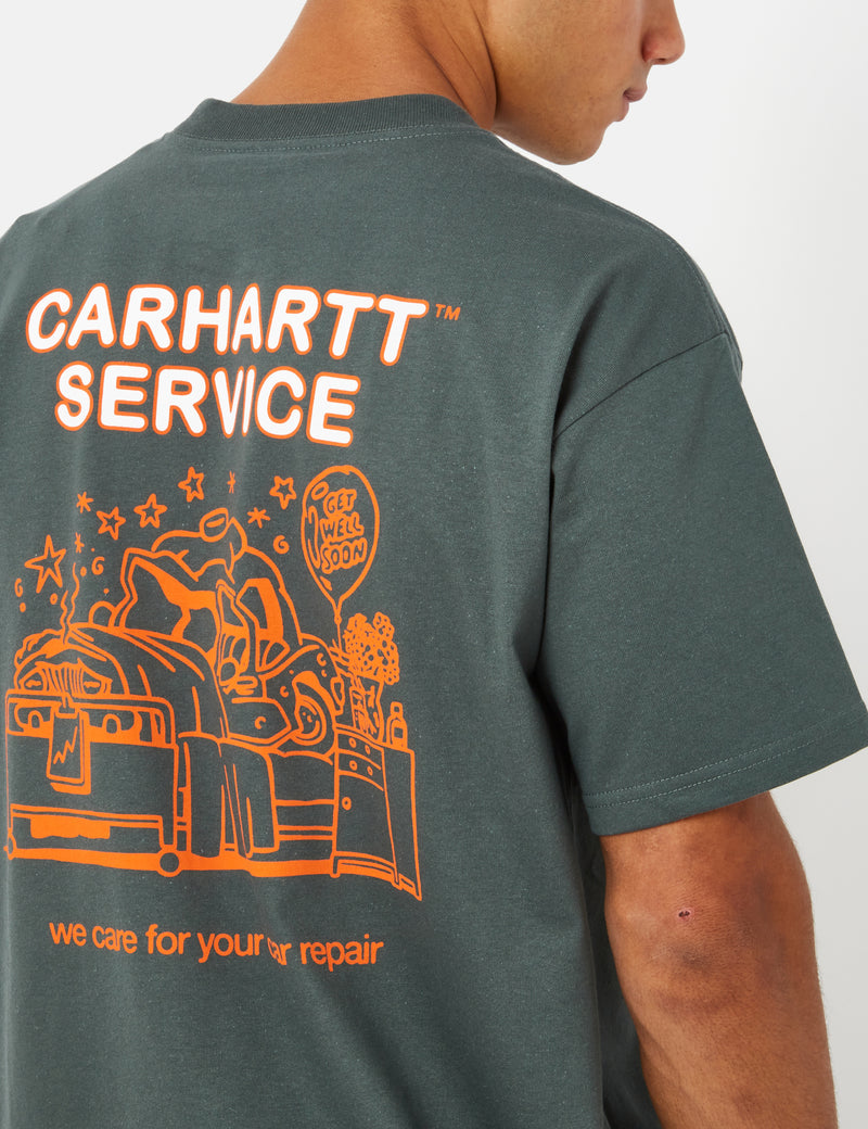 Carhartt-WIP Car Repair T-Shirt (Organic) - Jura Green