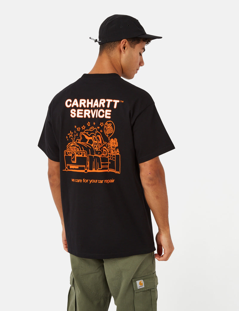 Carhartt WIP cotton T-shirt Car Repair T-shirt white color