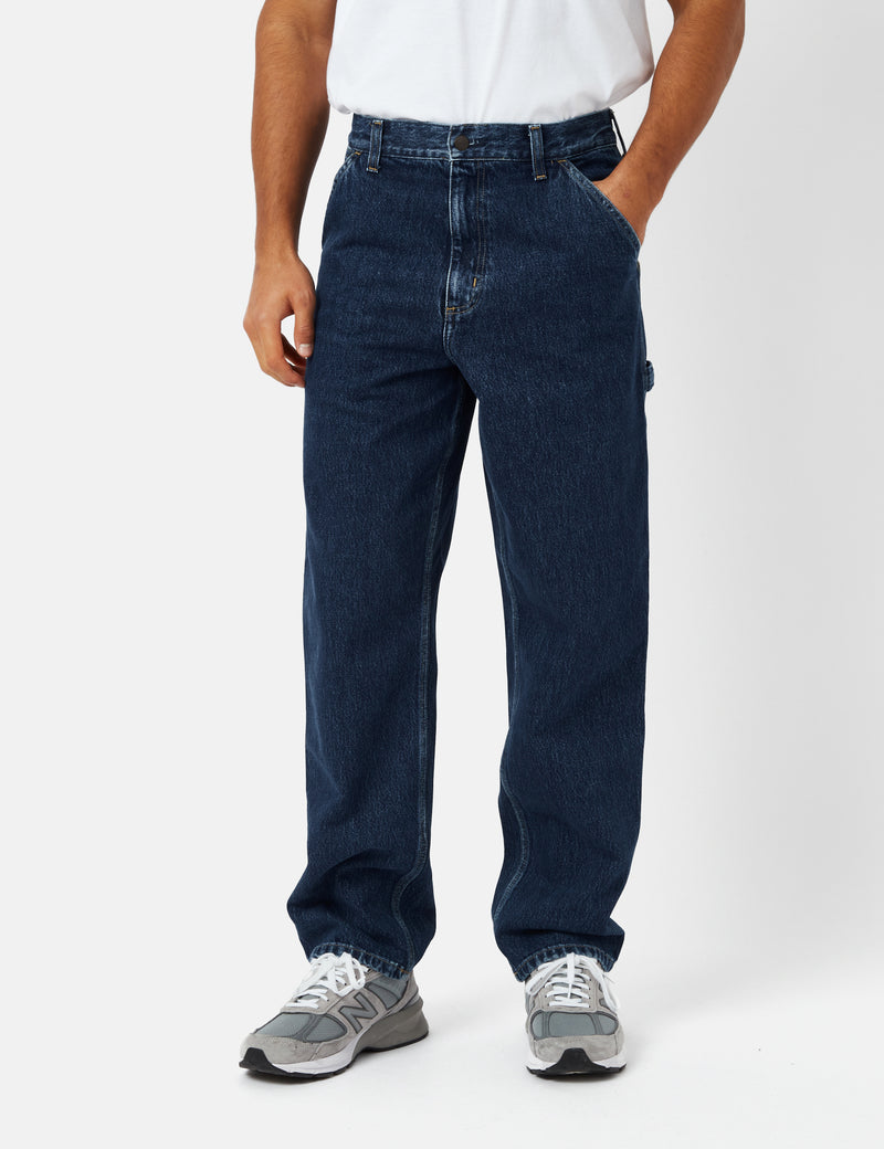 Carhartt WIP Single Knee Pant (Smith Denim) - Blue Stone Washed