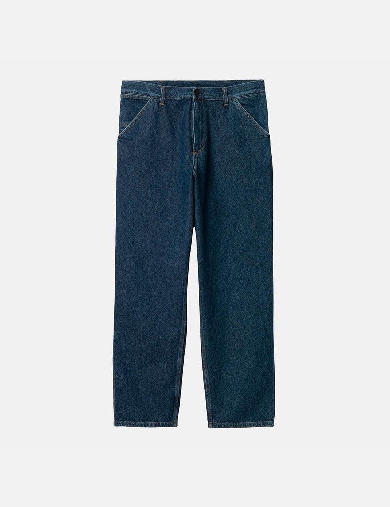 Carhartt WIP Single Knee Pant (Smith Denim) - Blue Stone Washed