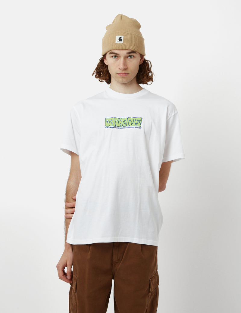 Carhartt-WIP Heat Script T-Shirt (Organic) - White