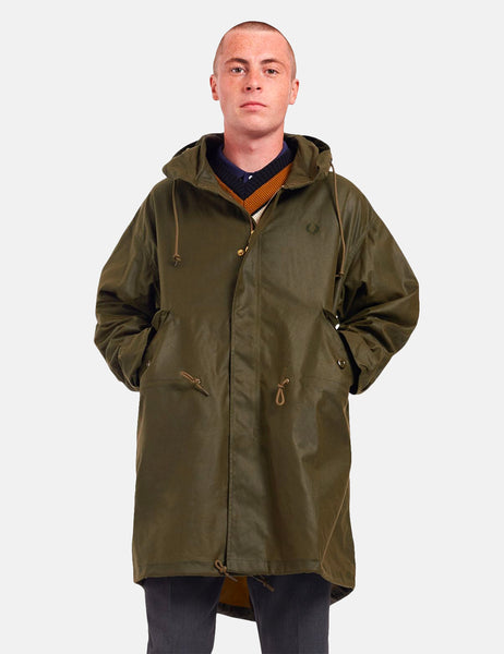 Fred Perry Made in England Parka - Military Green I URBAN EXCESS