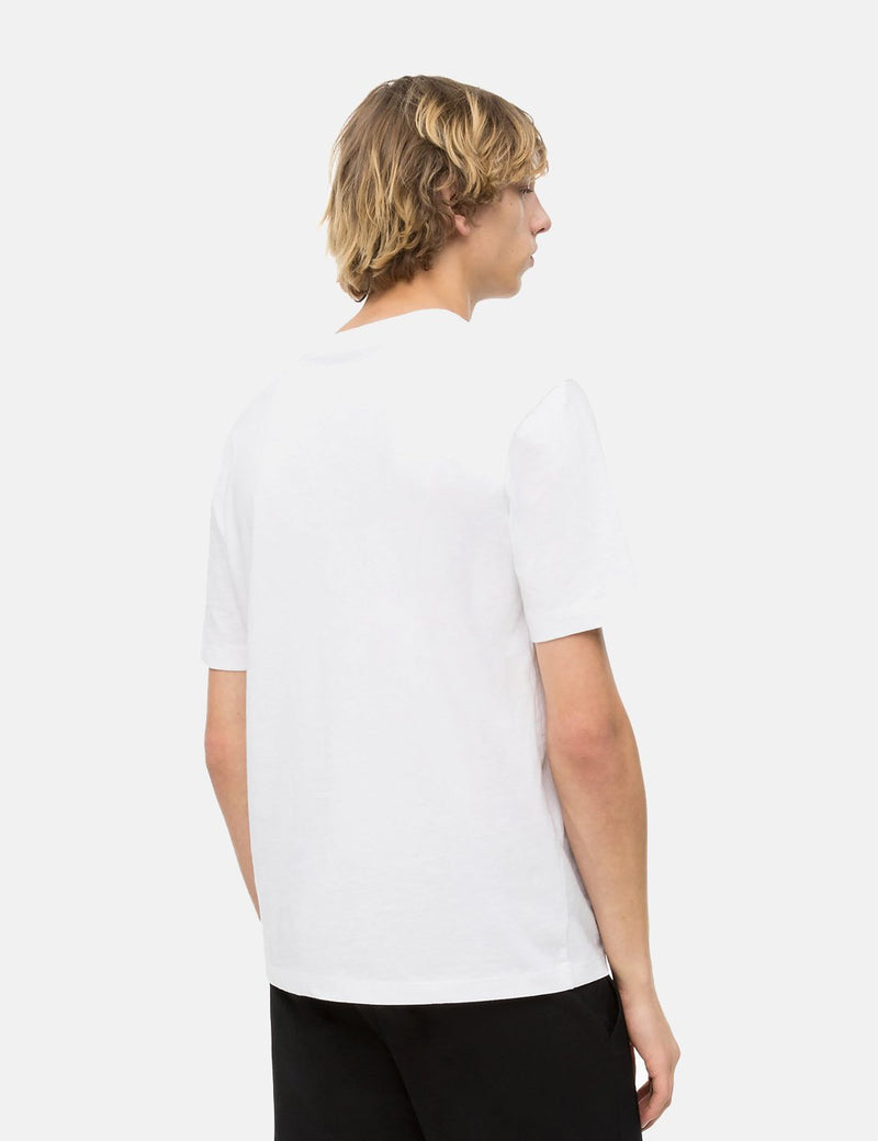 Calvin Klein Embroidered Crew Neck T-Shirt - White