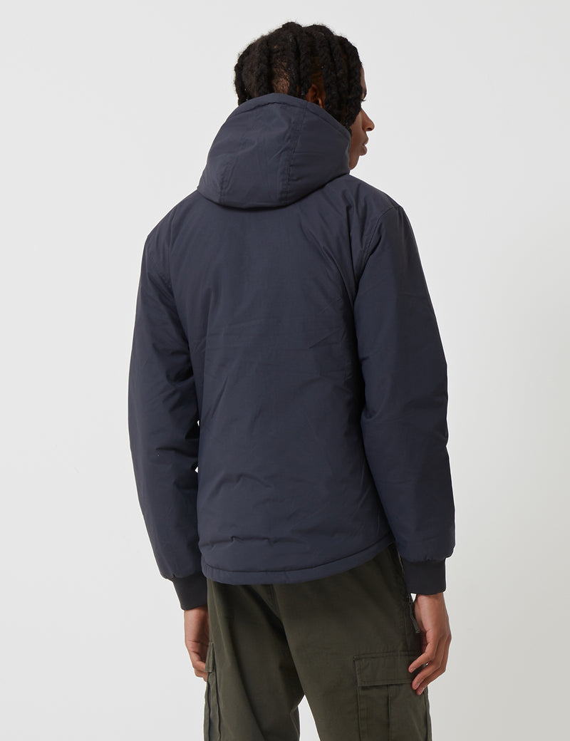 Fred Perry Half Zip Hooded Brentham Jacket - Graphite Grey