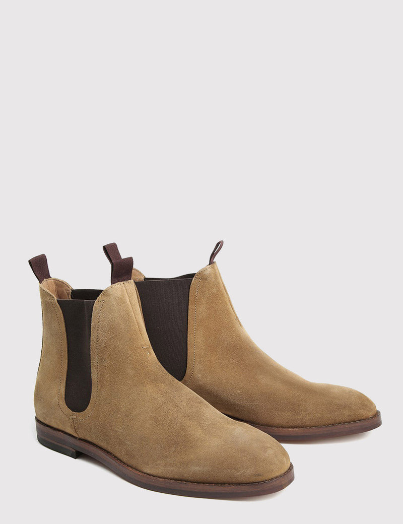 Hudson Tamper Chelsea Boot (Suede) - Sand