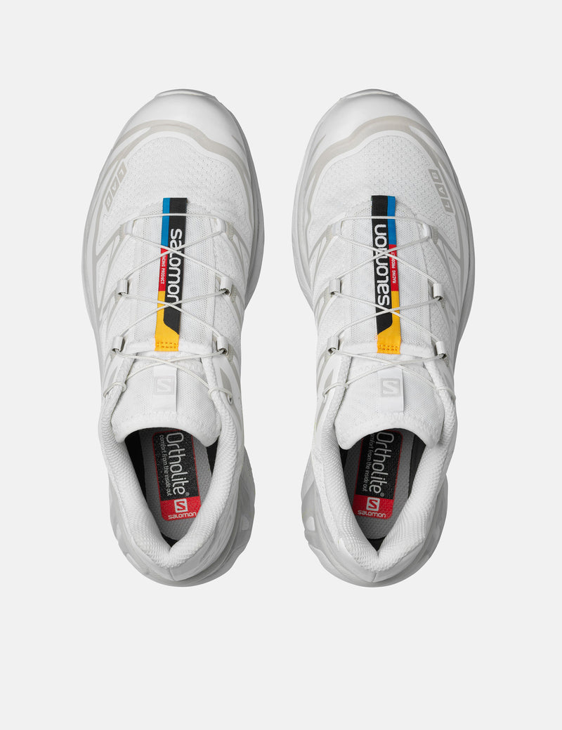 Salomon XT-6 Trainers - White/White/Lunar Rock