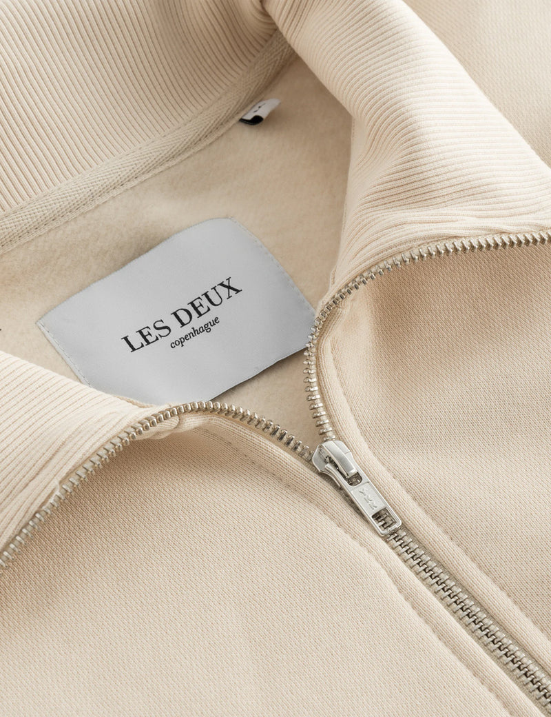 Les Deux Diego Half Zip Sweatshirt - Ivory