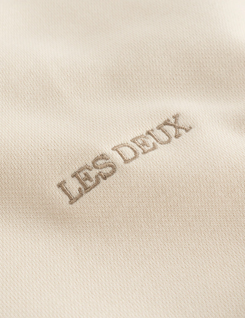 Les Deux Diego Half Zip Sweatshirt - Ivory