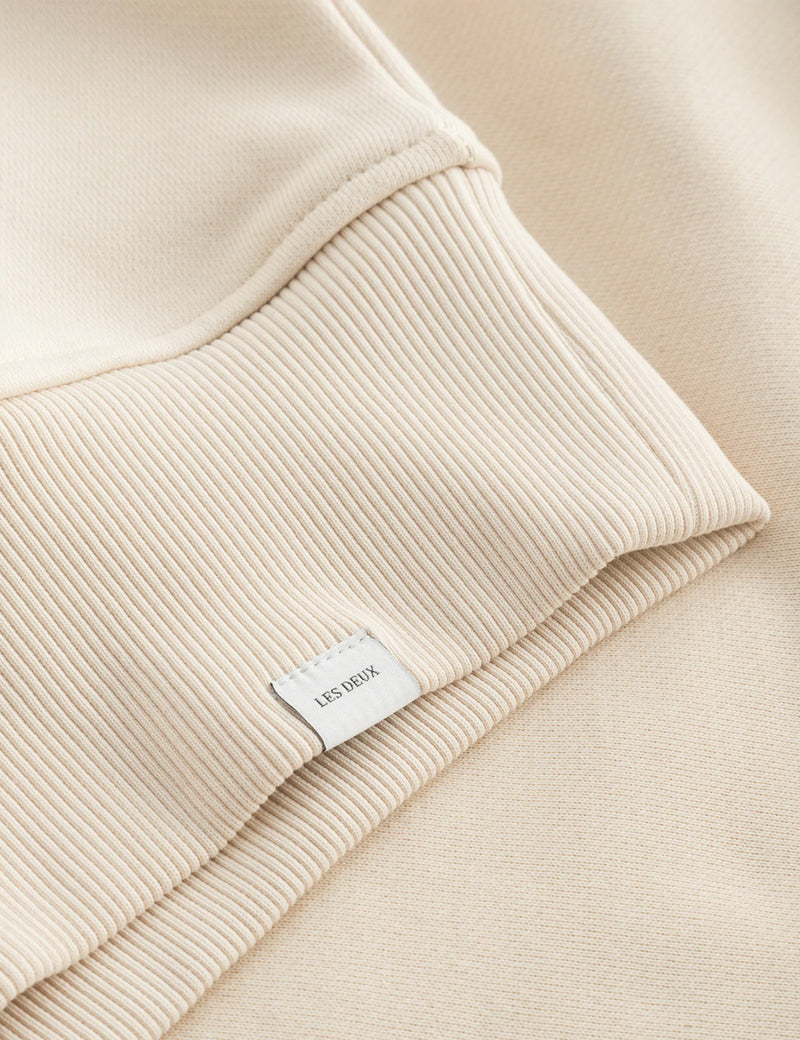 Les Deux Diego Half Zip Sweatshirt - Ivory