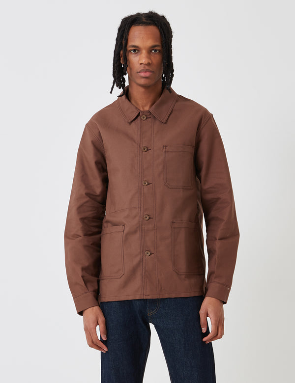 Le Laboureur Cotton Work Jacket - Brown