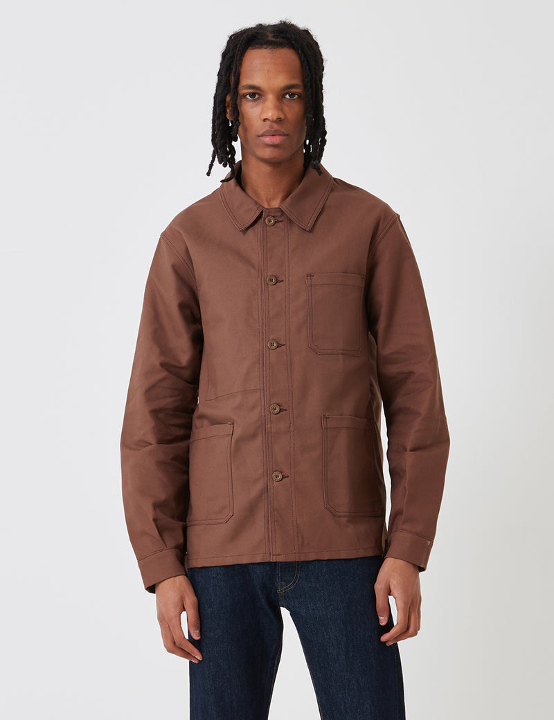 Le Laboureur Cotton Work Jacket - Brown | Urban Excess. – URBAN EXCESS USA