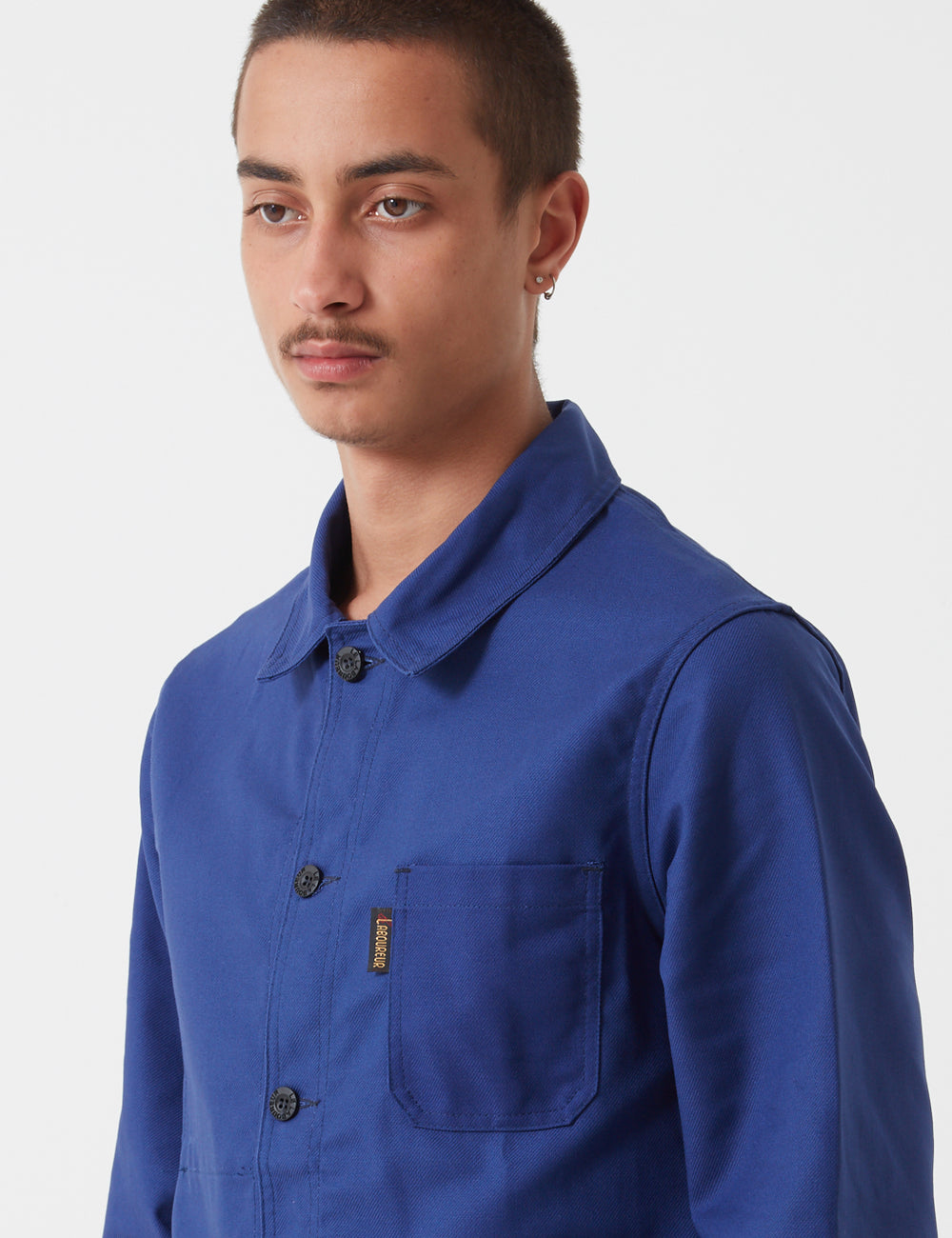 Le Laboureur Cotton Work Jacket - Navy Blue | URBAN EXCESS.