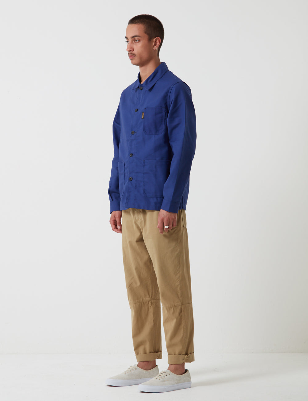 Le Laboureur Cotton Work Jacket - Navy Blue | URBAN EXCESS.