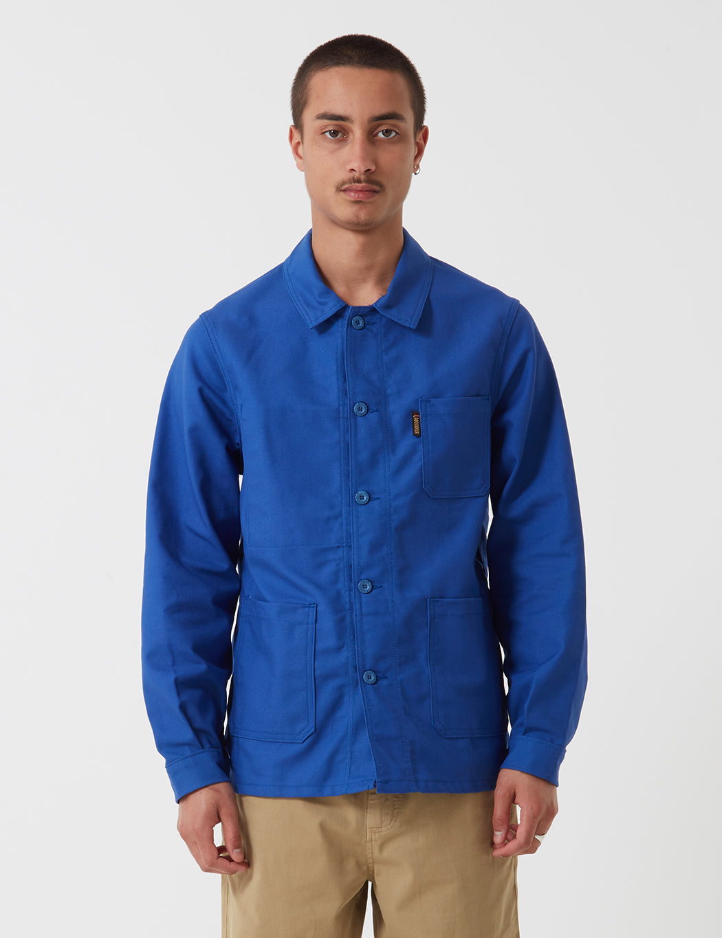 CDG: Long Le Laboureur Work Jacket (Black) | DSMNY E-SHOP