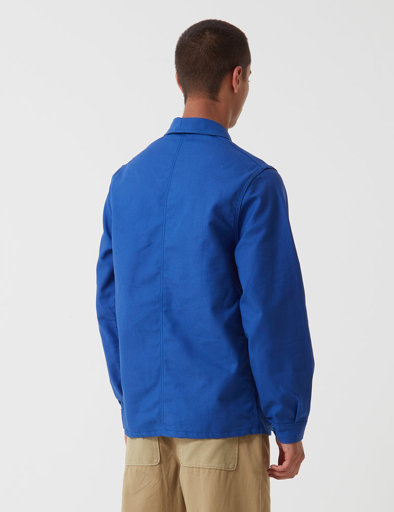 Shop Le Laboureur Cotton Work Jacket - Bugatti Blue | URBAN EXCESS ...