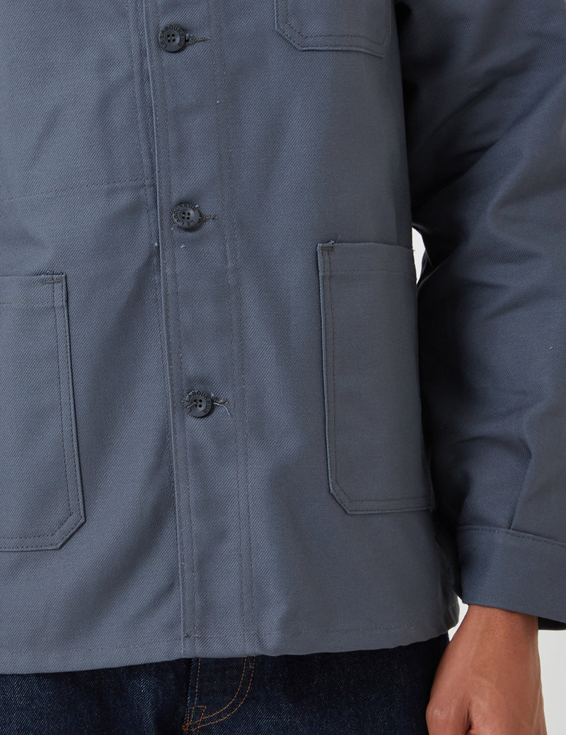 Le Laboureur Cotton Work Jacket - Charcoal Grey