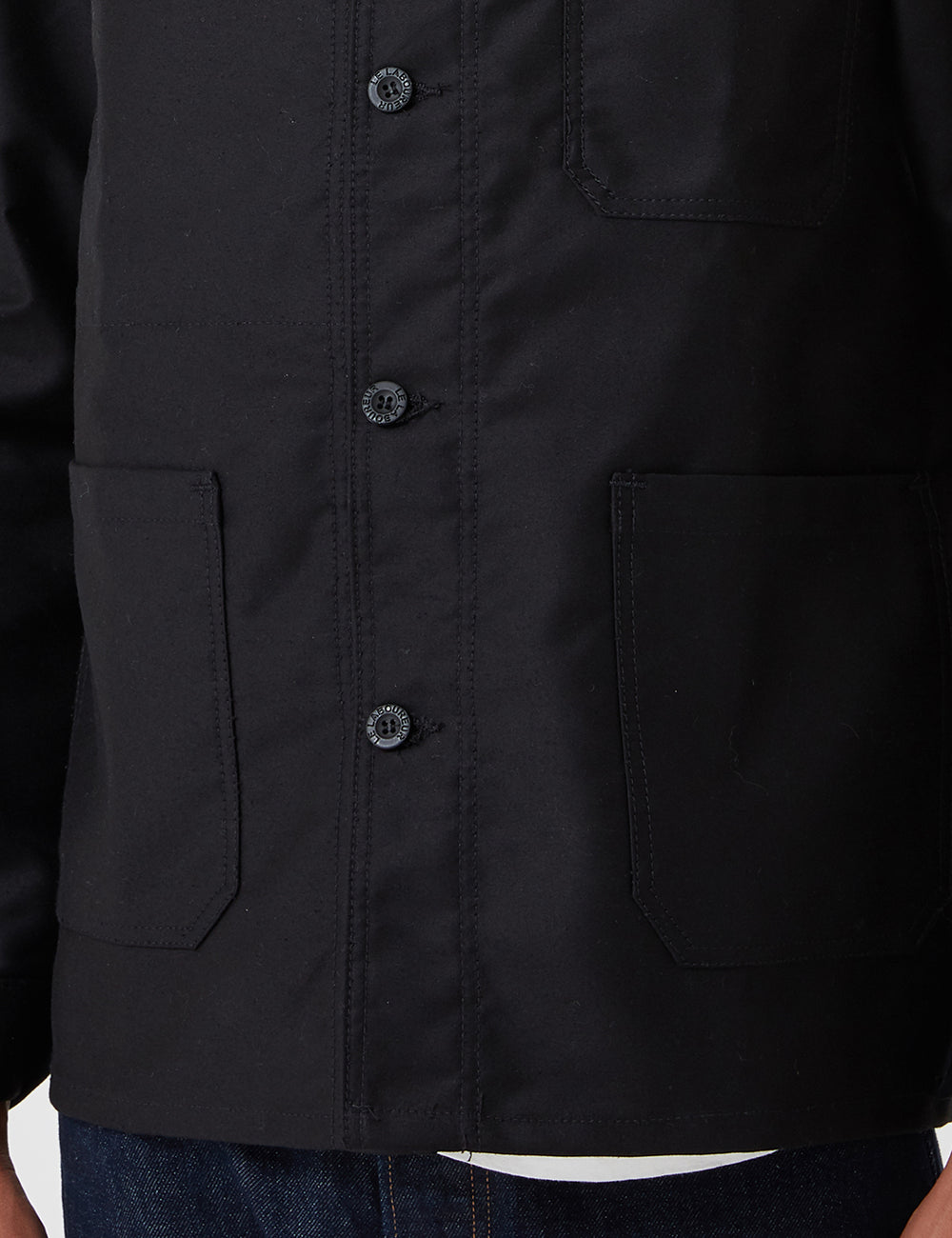 Le Laboureur Moleskin Work Jacket - Black | URBAN EXCESS.