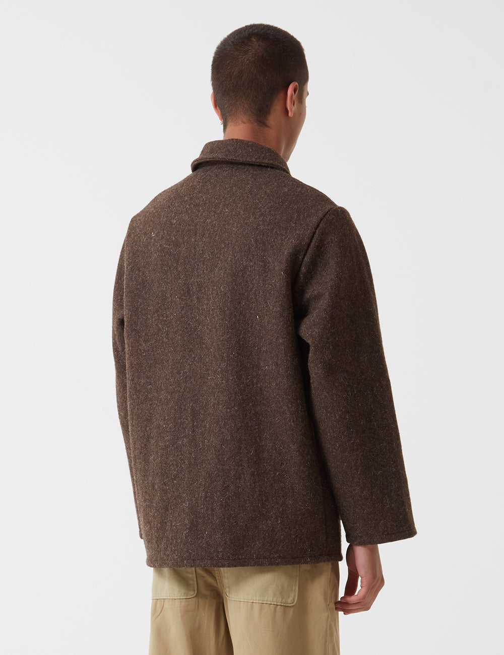 Shop Le Laboureur Wool Work Jacket - Brown – URBAN EXCESS