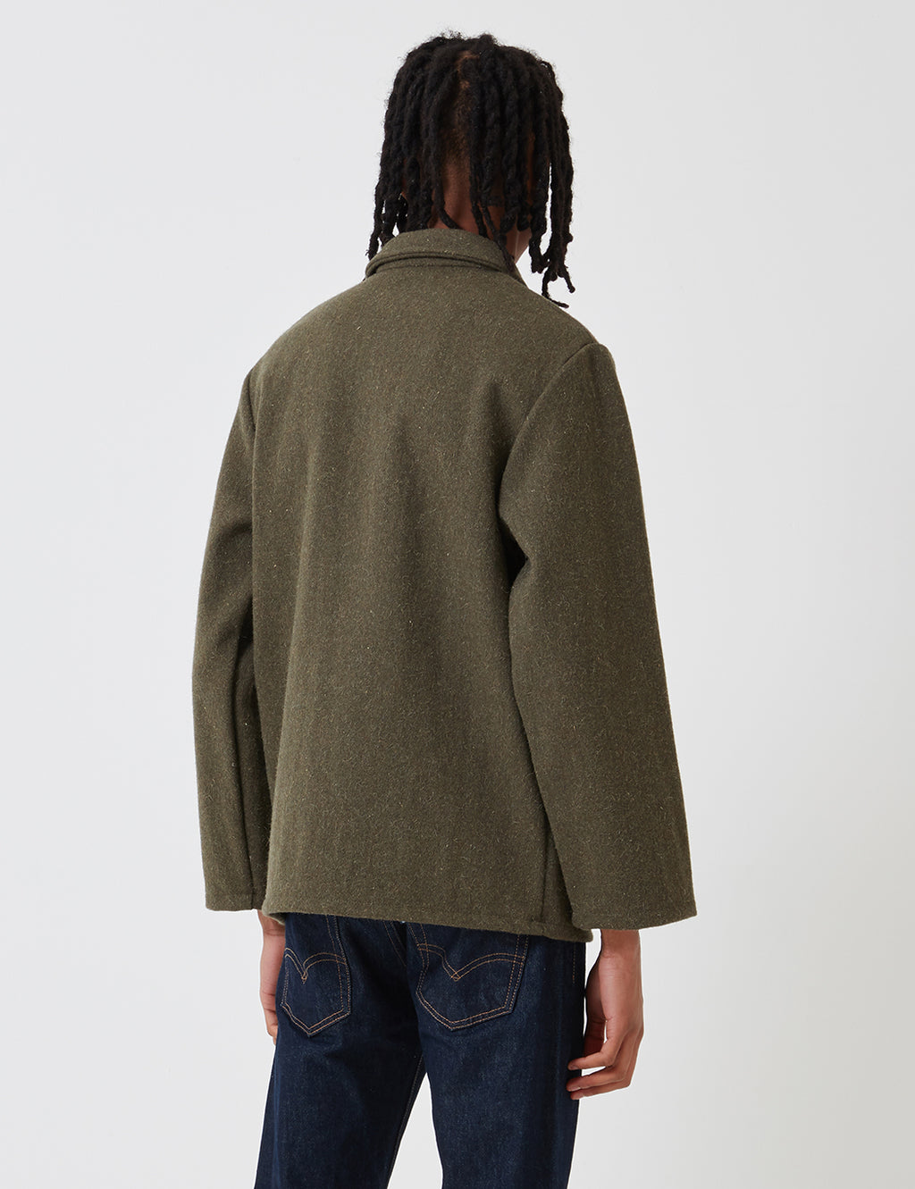 Le Laboureur Wool Work Jacket - Khaki Green | URBAN EXCESS. – URBAN ...