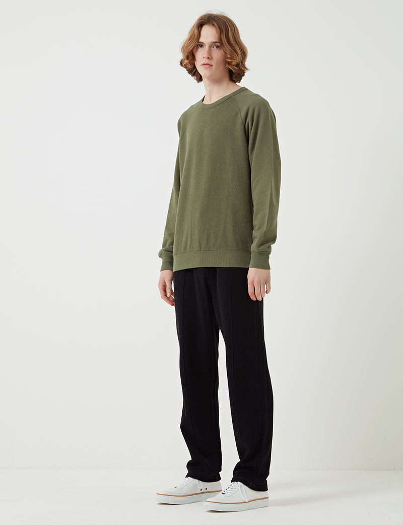 Les Basics Le Loopback Sweatshirt - Ever Green