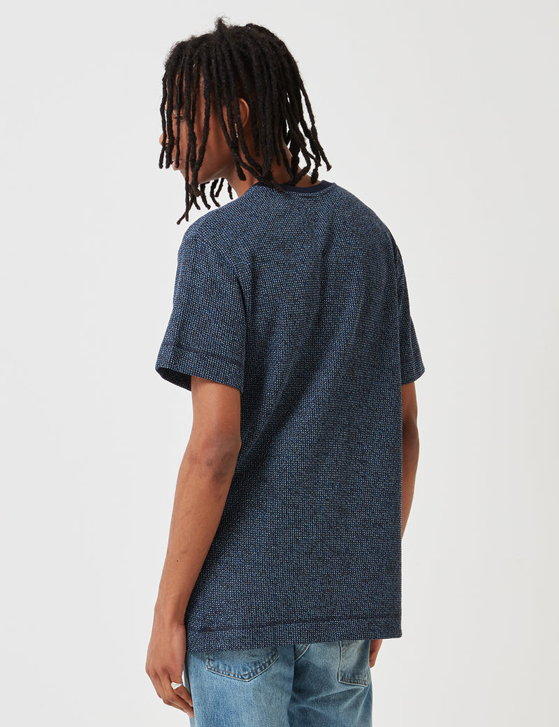 Libertine-Libertine Action T-Shirt - Dark Navy/White